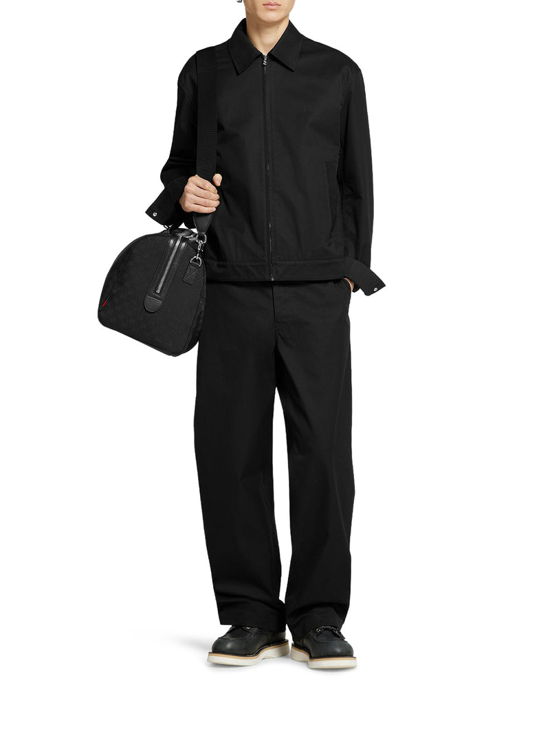 PANTALONE IN TWILL DI COTONE CON DETTAGLIO WEB