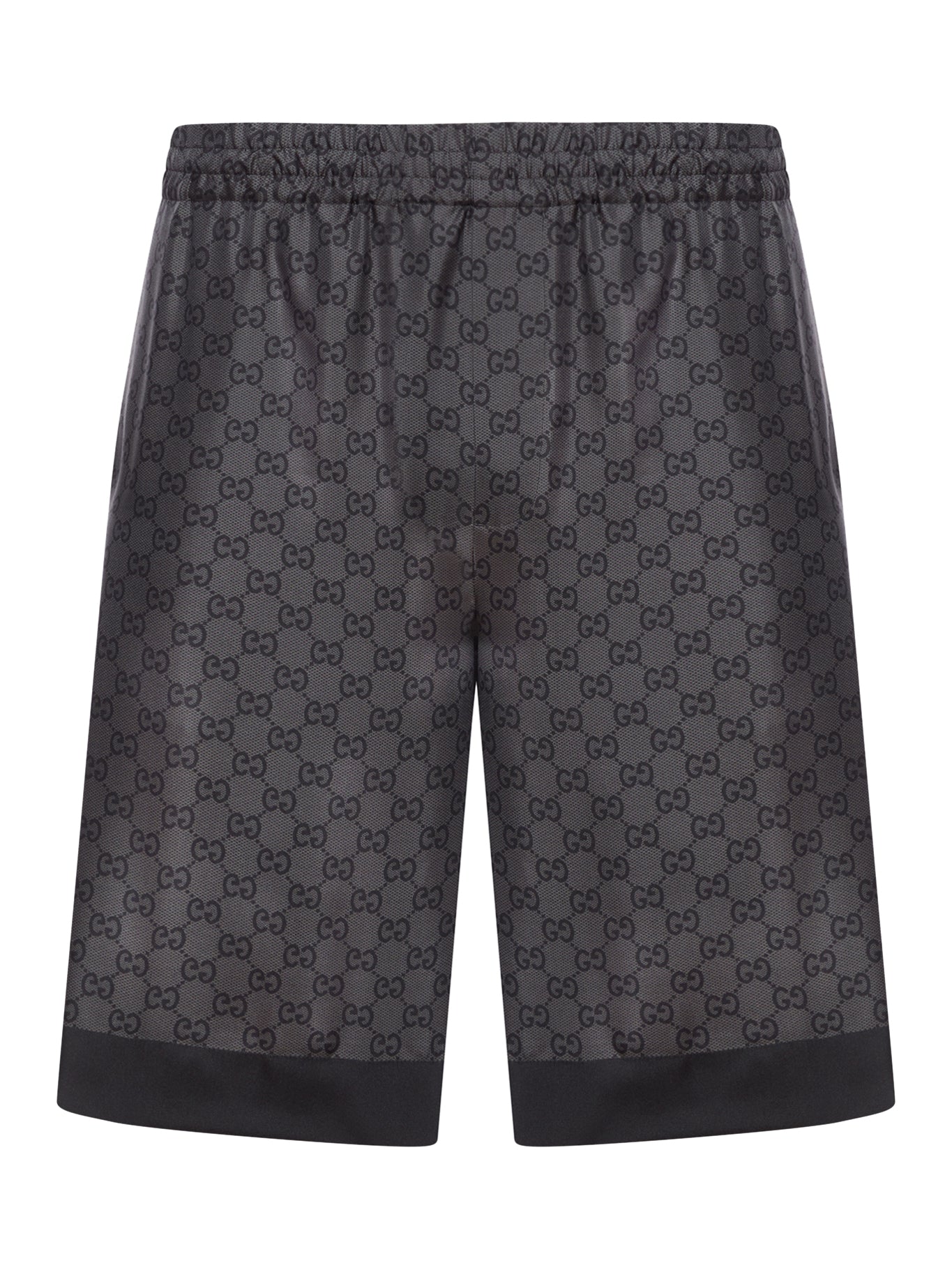 SHORTS IN TWILL DI SETA STAMPATI