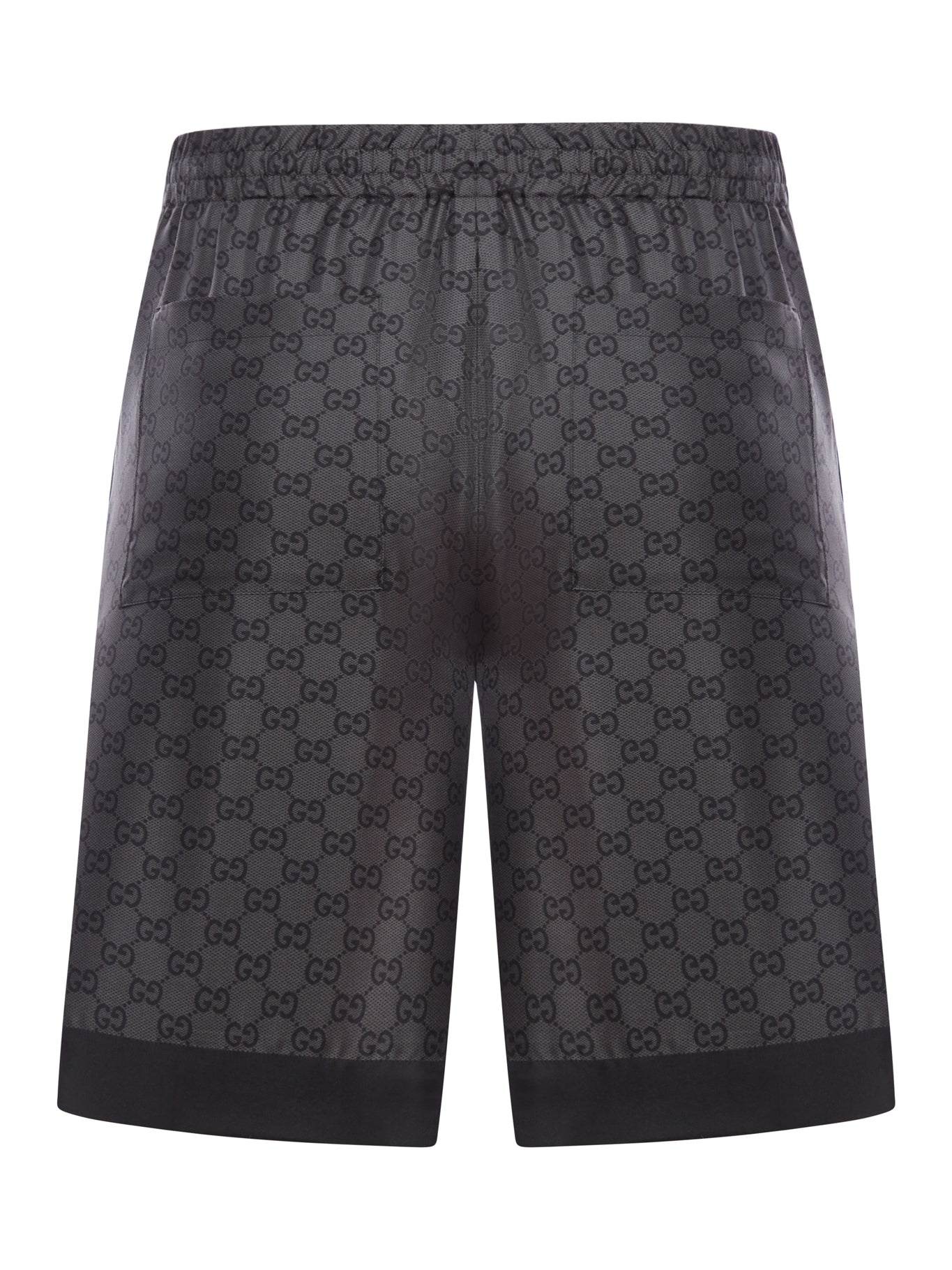 SHORTS IN TWILL DI SETA STAMPATI