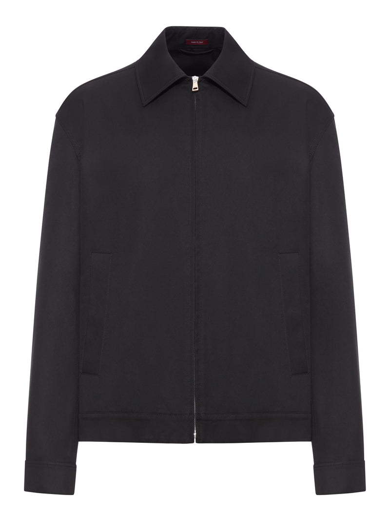 GIACCA IN TWILL DI COTONE CON DETTAGLIO WEB