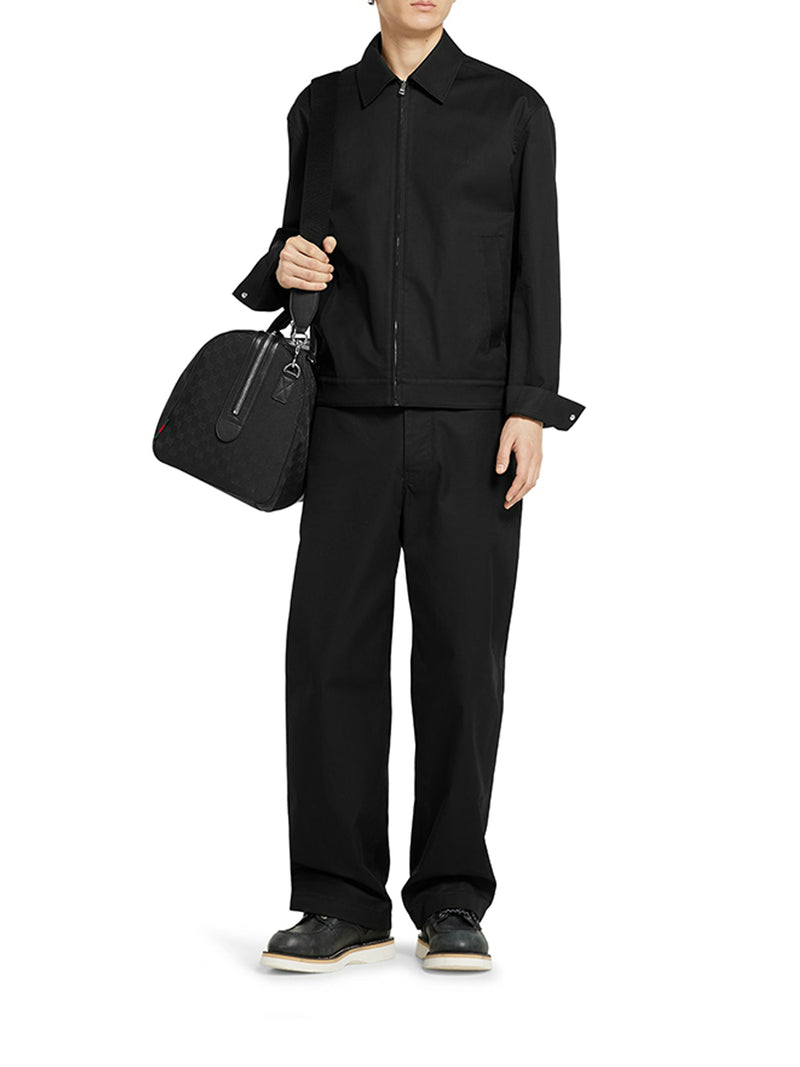 GIACCA IN TWILL DI COTONE CON DETTAGLIO WEB