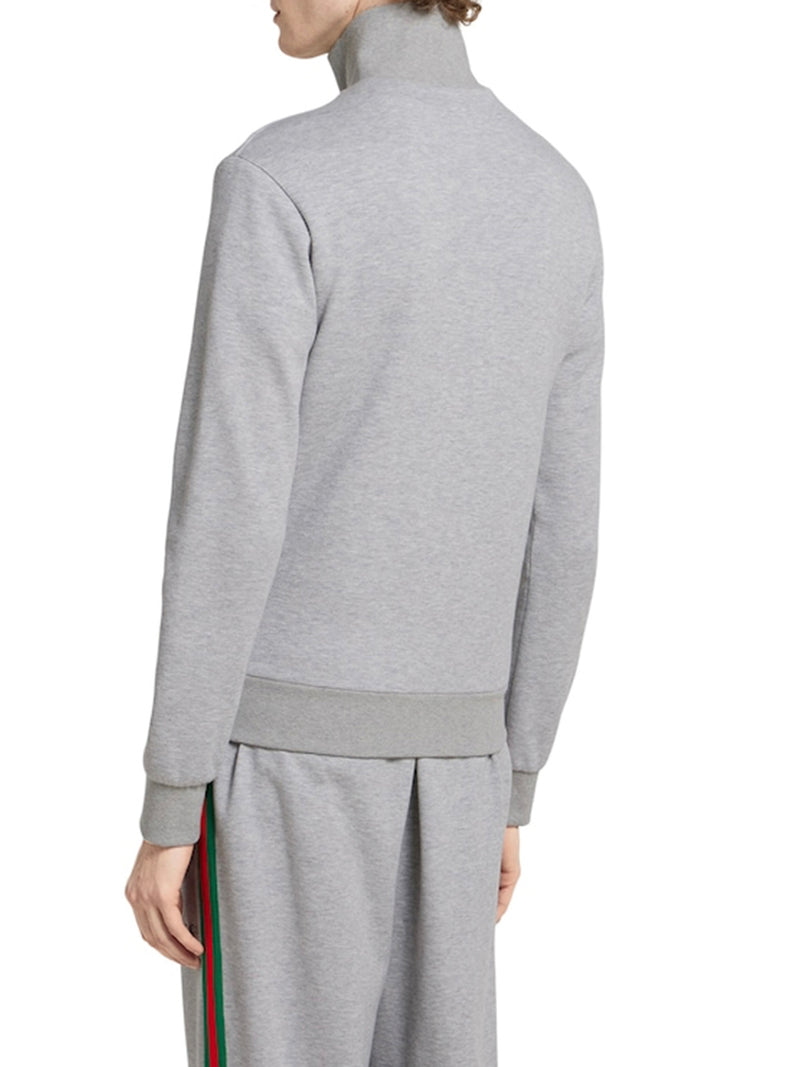 GIACCA IN PIQUET DI COTONE DOUBLE CON CERNIERA