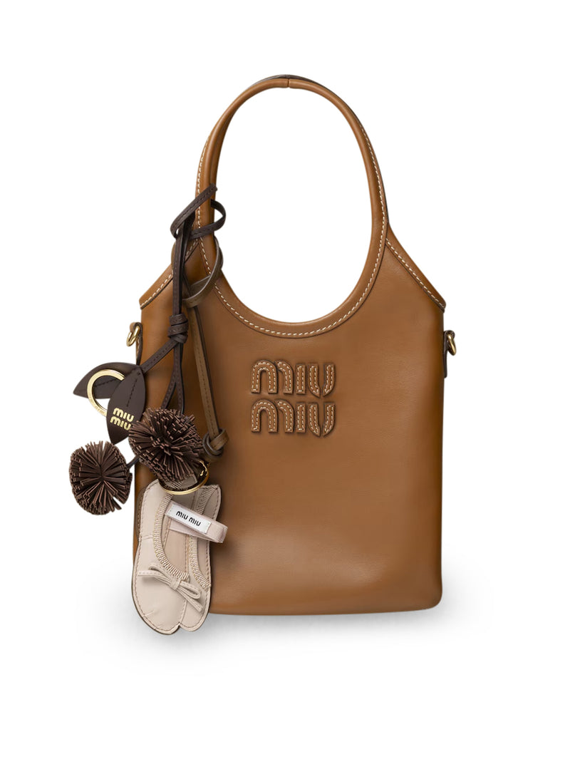 TRICK PORTACHIAVI MIU BALLET IN PELLE