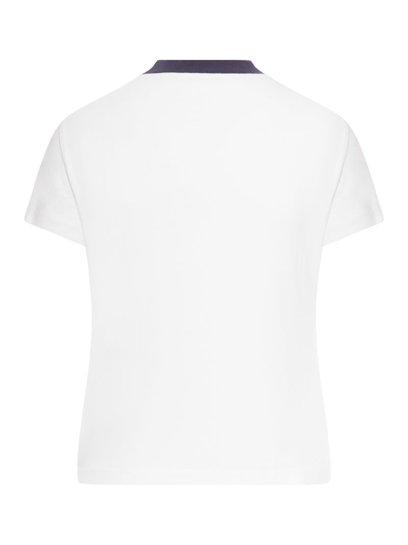 T-SHIRT ADERENTE CON LOGO EMB