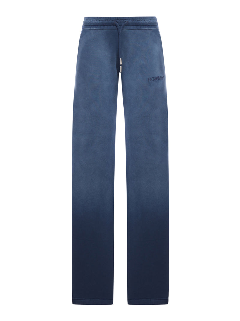 SWEATPANTS IN COTONE EFFETTO DEGRADE`