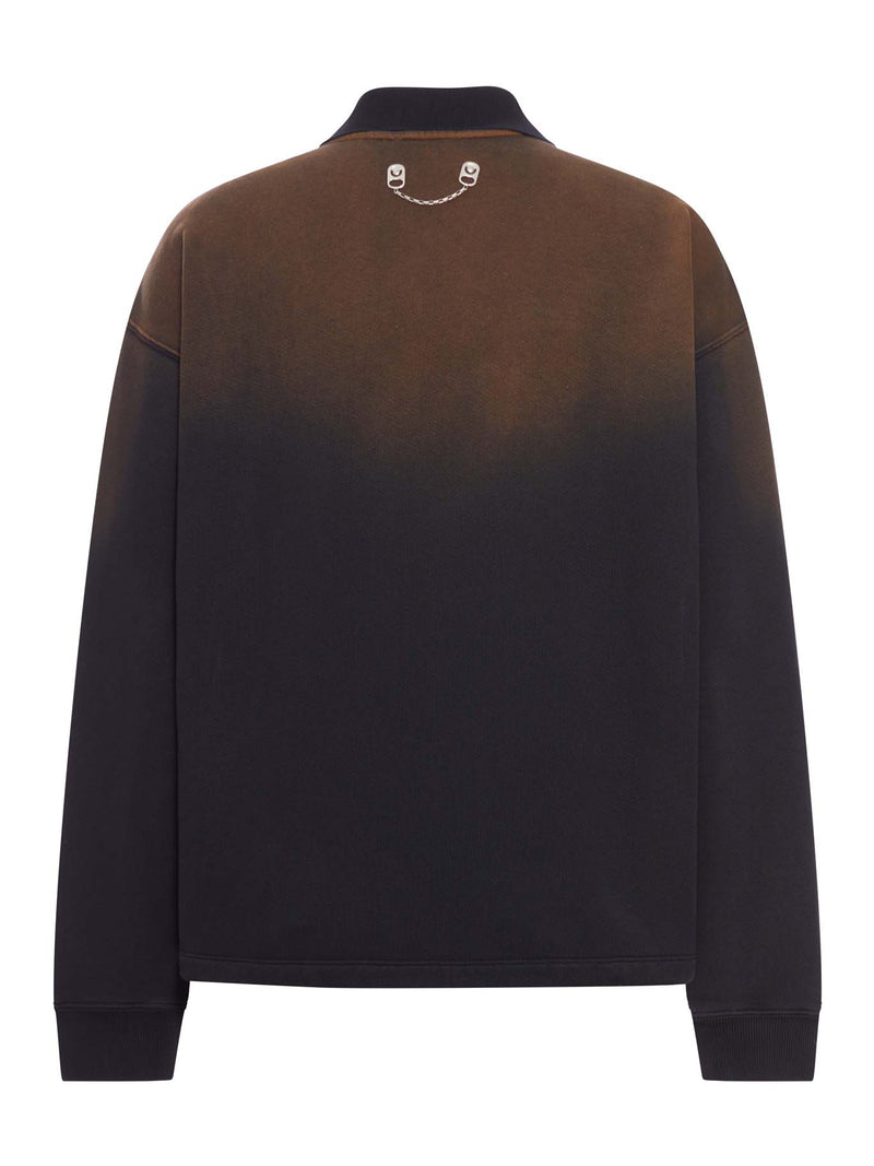 POLO IN COTONE EFFETTO DEGRADE`