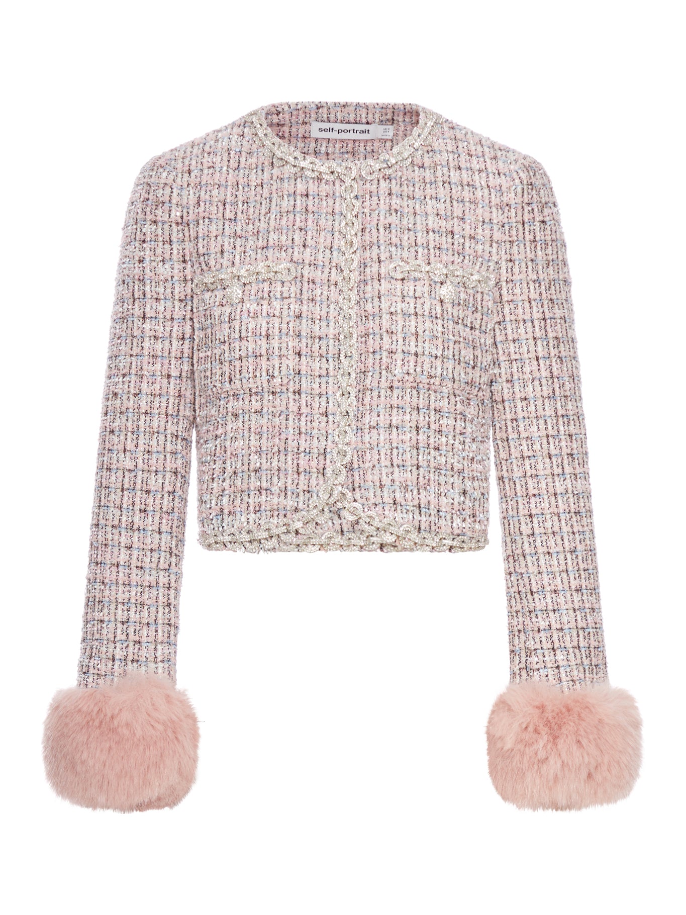 GIACCA BOUCLE CON POLSINI IN PELLICCIA