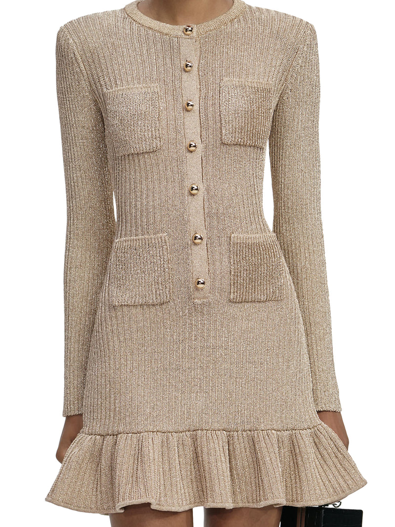 MINI ABITO IN MAGLIA LUREX