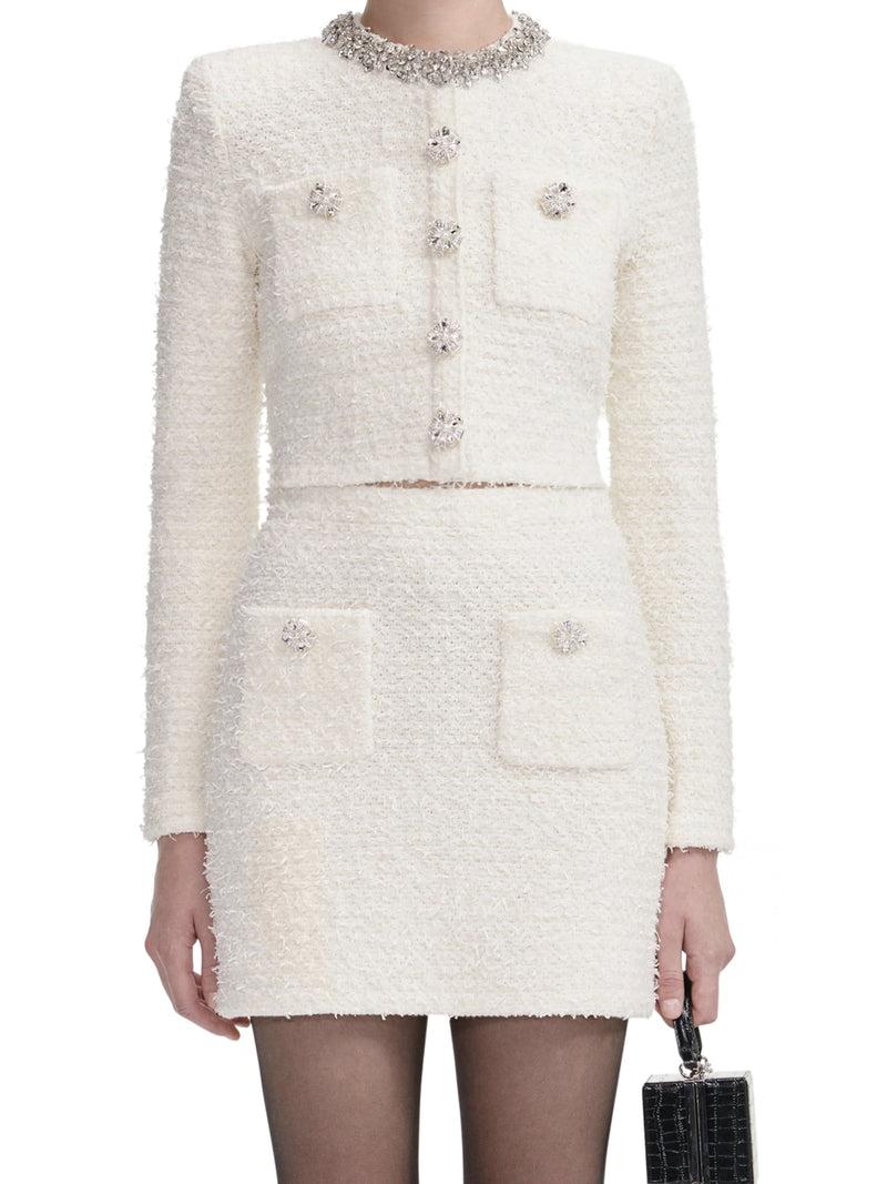 MINIGONNA IN MAGLIA TESTURIZZATA