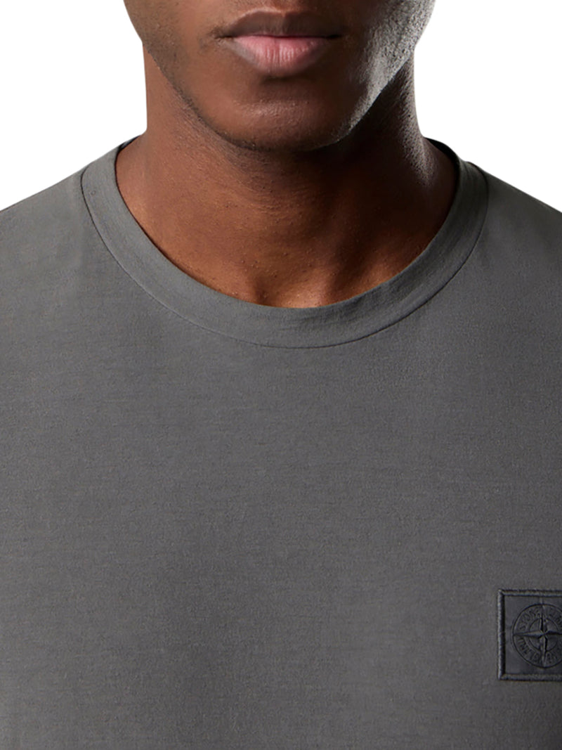 T-SHIRT GIROCOLLO IN COTONE