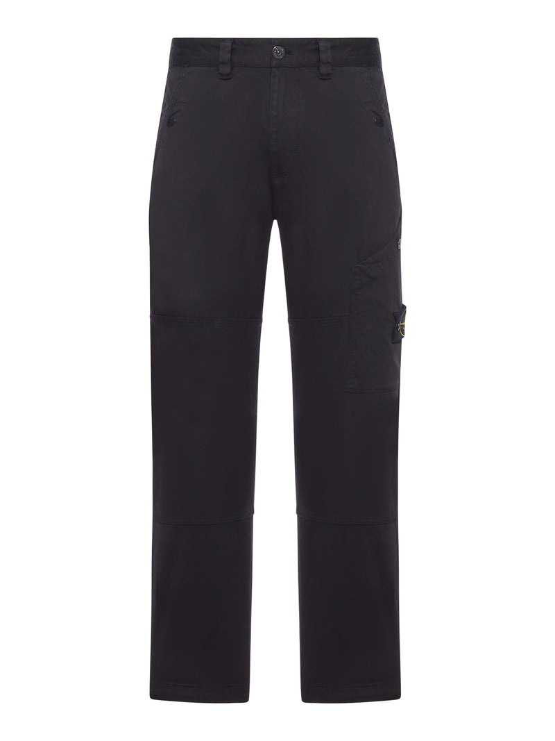 PANTALONE REGULAR IN COTONE CON LOGO