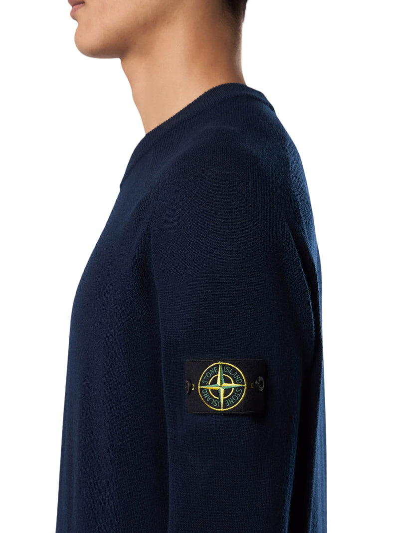 MAGLIONE GIROCOLLO IN LANA CON LOGO COMPASS