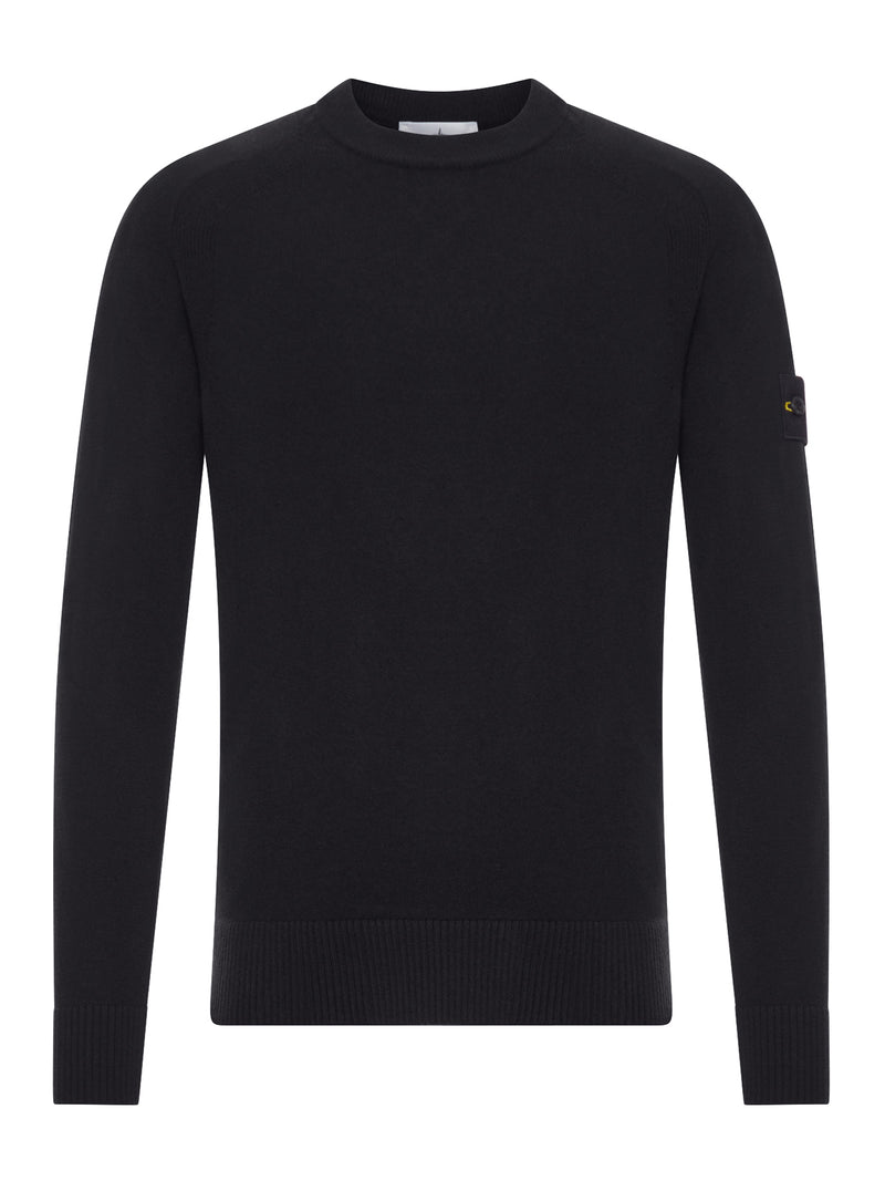 MAGLIONE GIROCOLLO IN LANA CON LOGO COMPASS