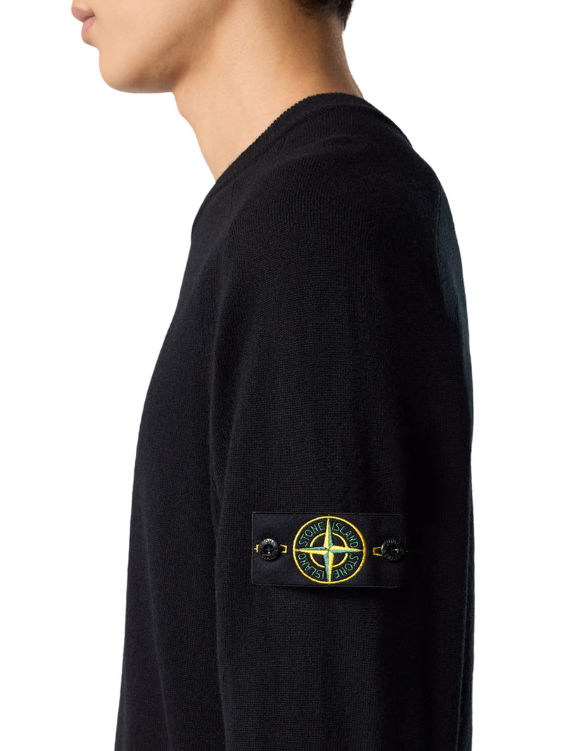 MAGLIONE GIROCOLLO IN LANA CON LOGO COMPASS
