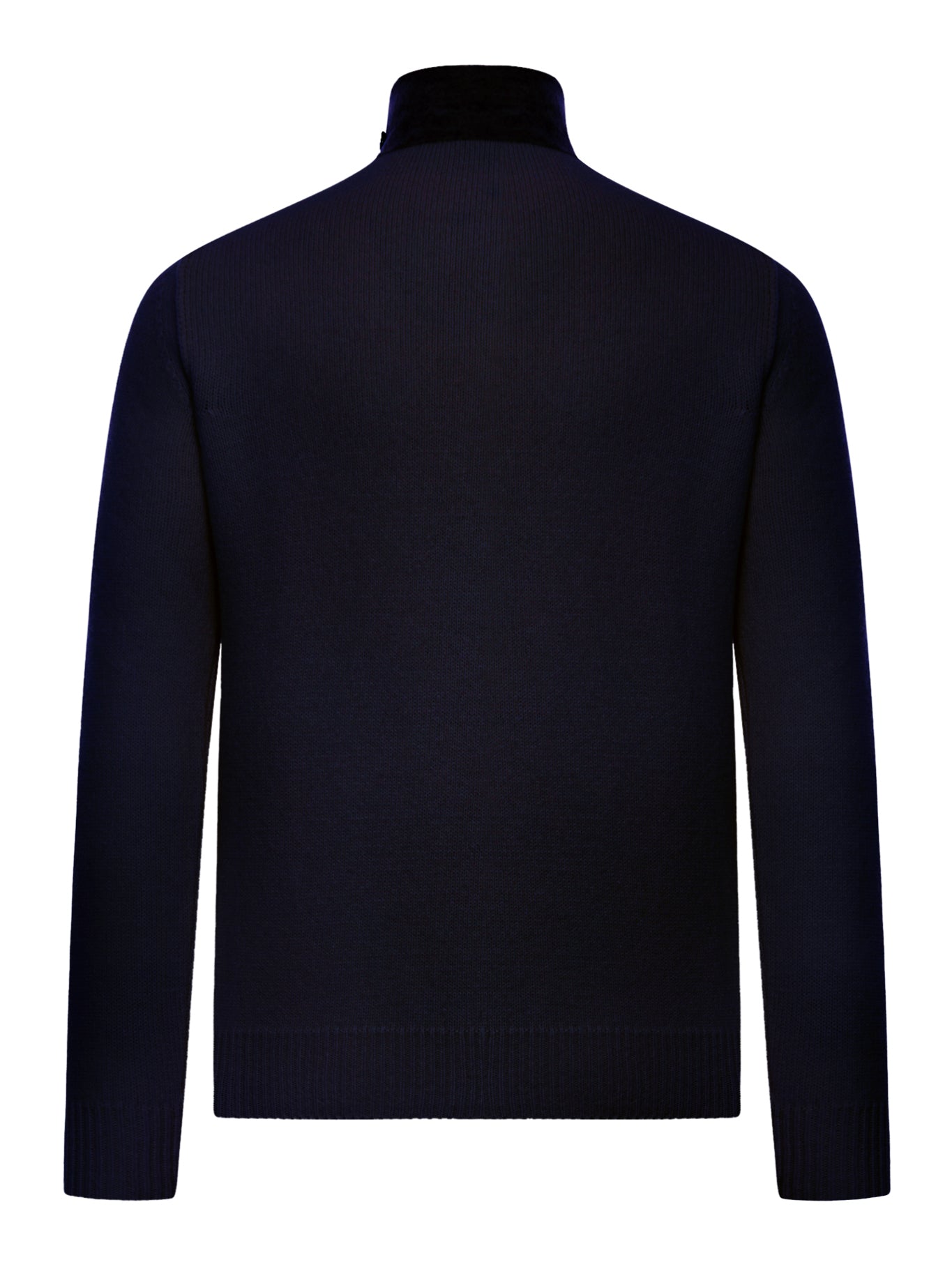 CARDIGAN COLLO ALTO IN LANA