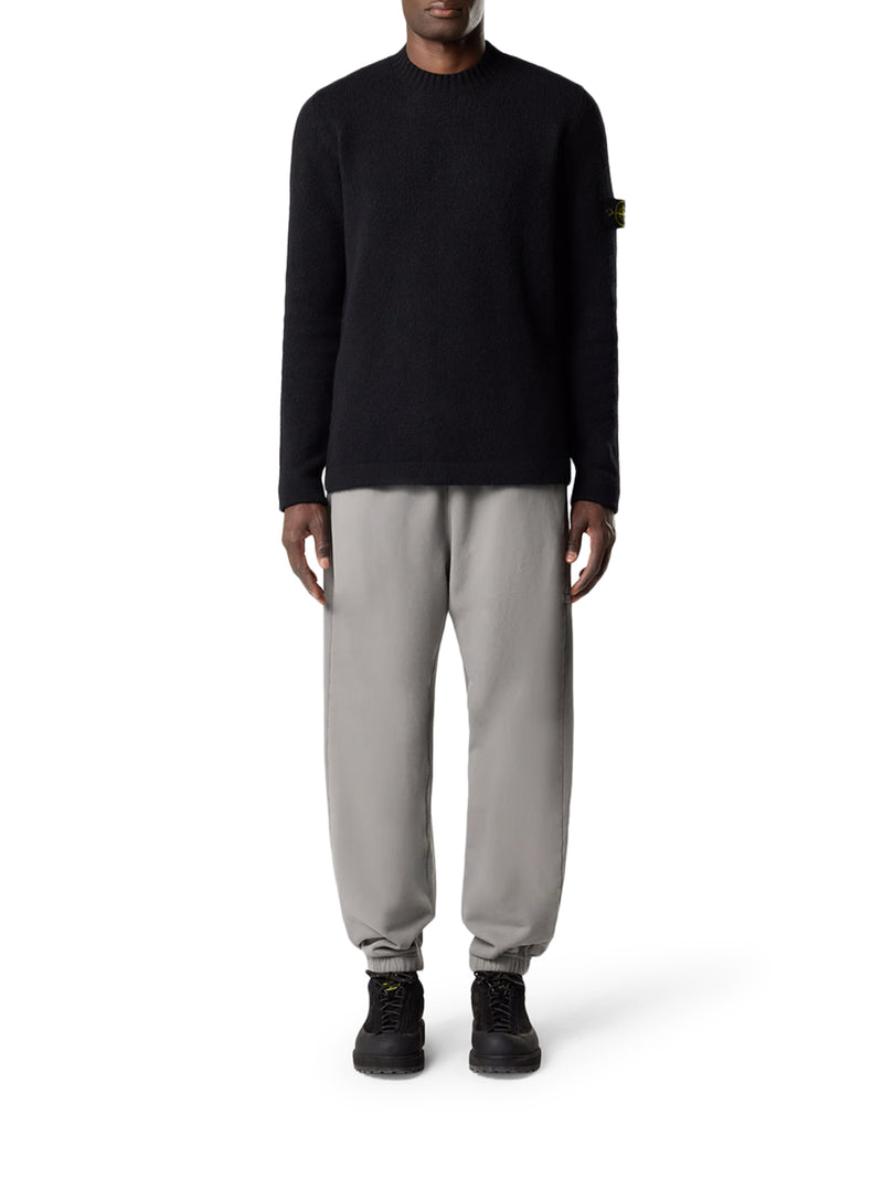 MAGLIONE GIROCOLLO CON TEXTURE GARZATA