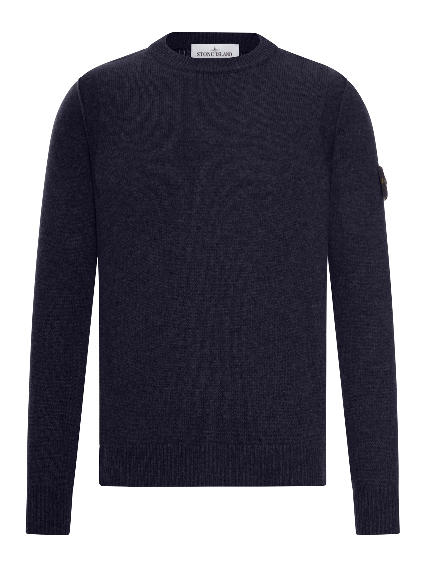 MAGLIONE EFFETTO MELANGE CON LOGO COMPASS