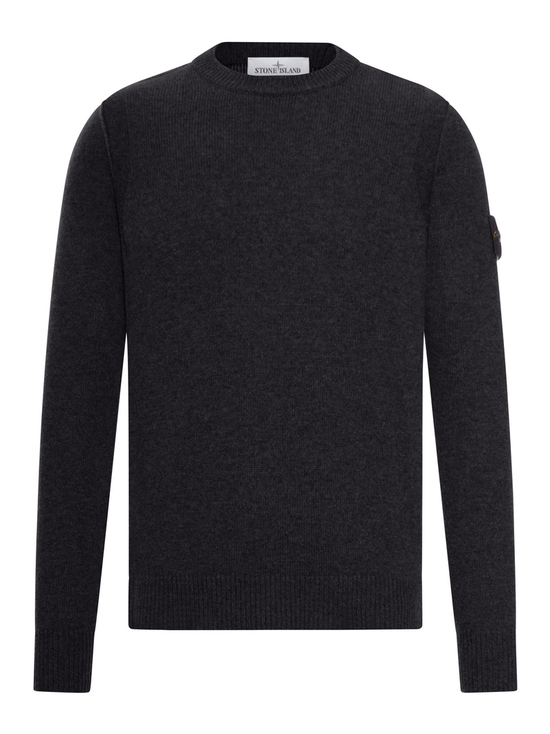 MAGLIONE EFFETTO MELANGE CON LOGO COMPASS