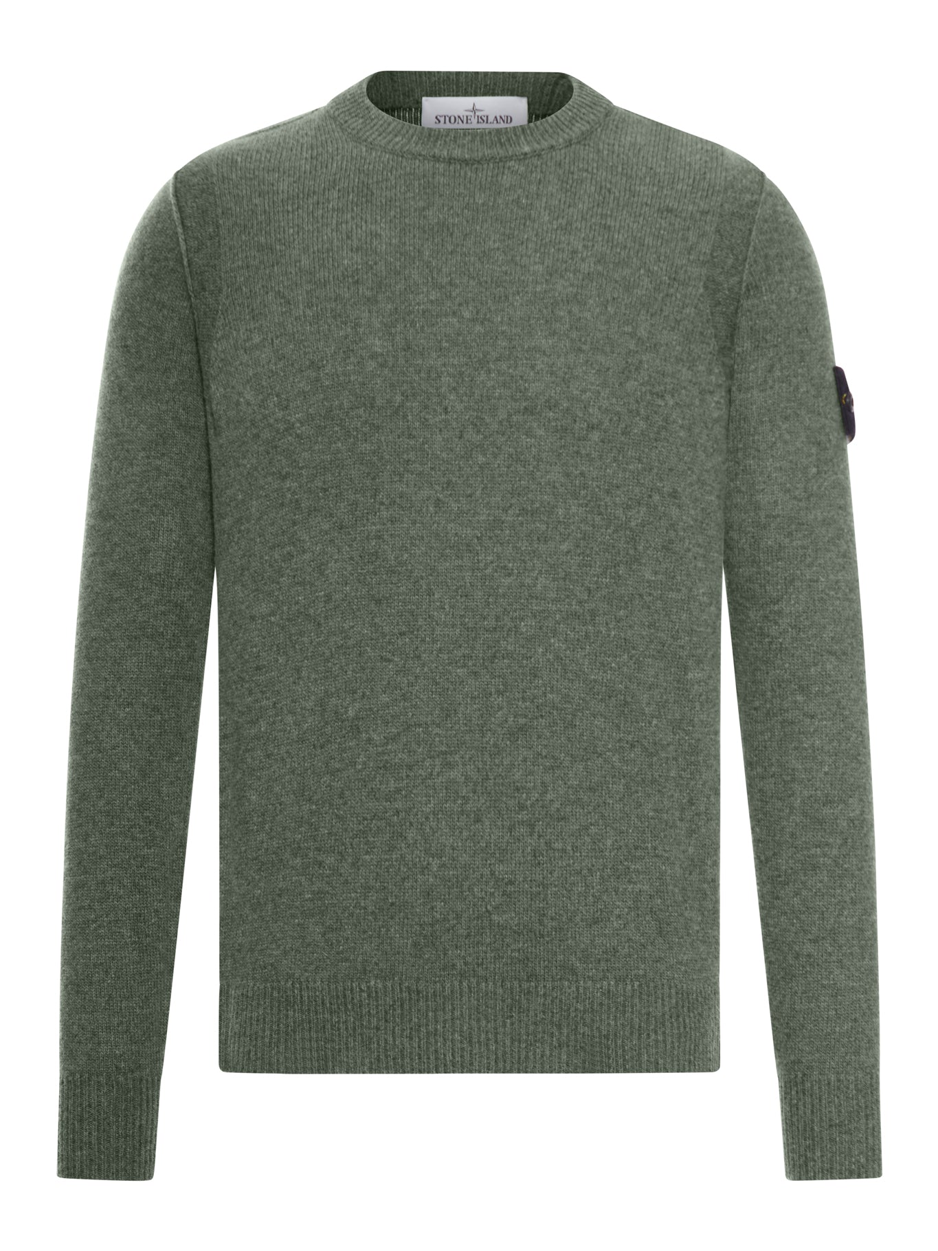 MAGLIONE EFFETTO MELANGE CON LOGO COMPASS