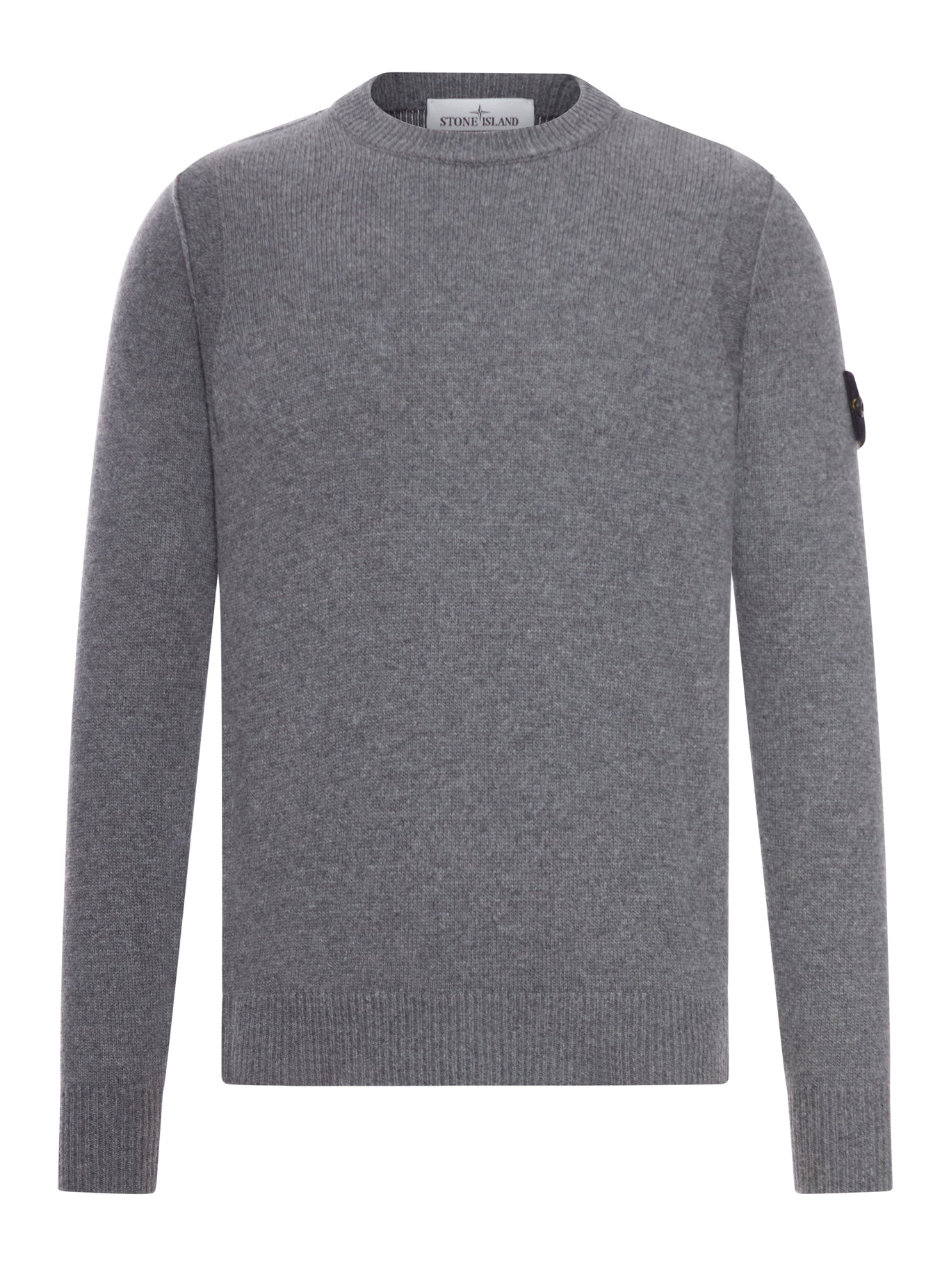 MAGLIONE EFFETTO MELANGE CON LOGO COMPASS