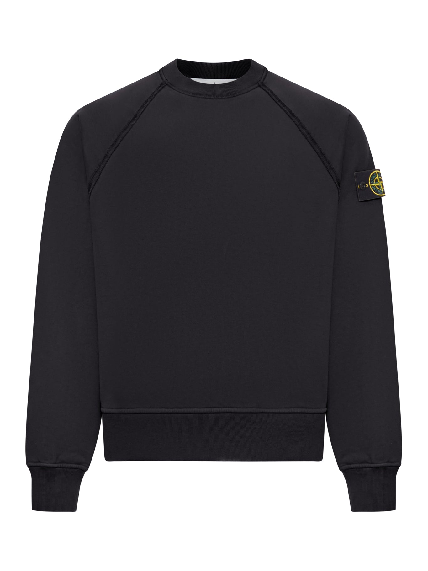 FELPA GIROCOLLO IN COTONE BIOLOGICO GARZATO