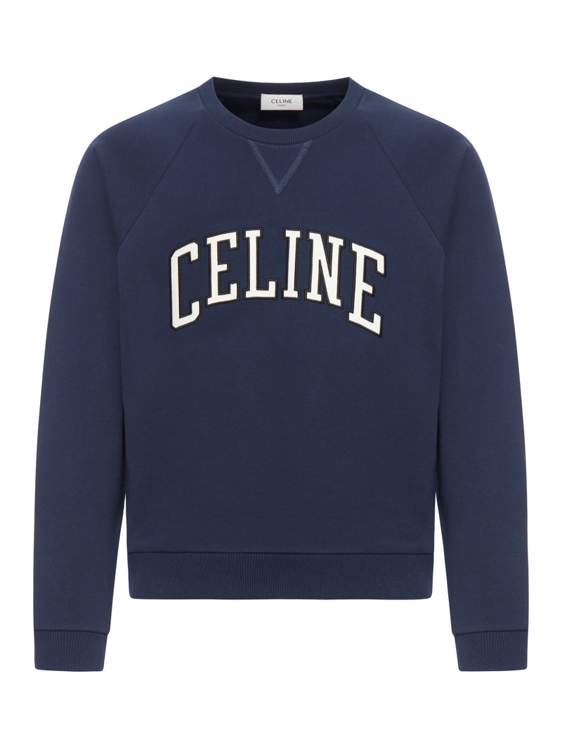 FELPA GIROCOLLO CON LOGO CURVO