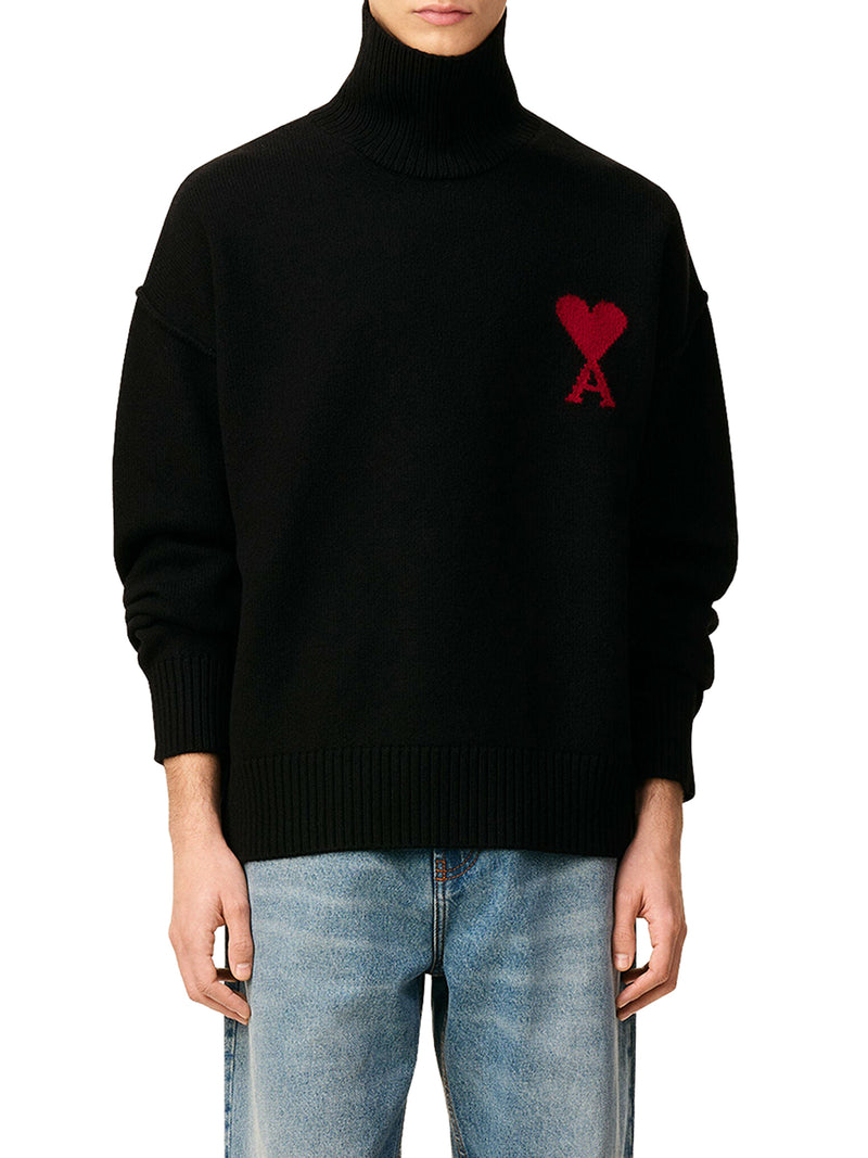 MAGLIONE COLLO ALTO AMI DE COEUR IN LANA