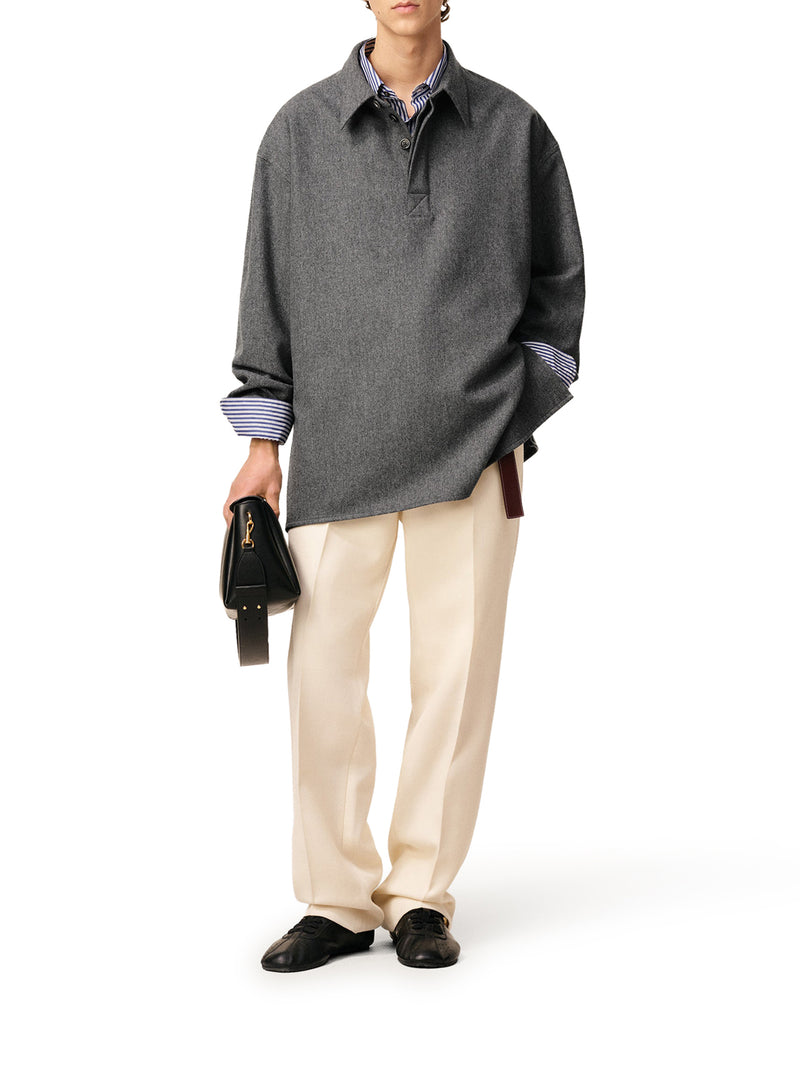 POLO A MANICHE LUNGHE IN LANA