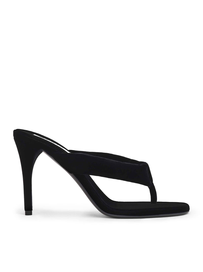 MULE INFRADITO CON TACCO IN VELLUTO