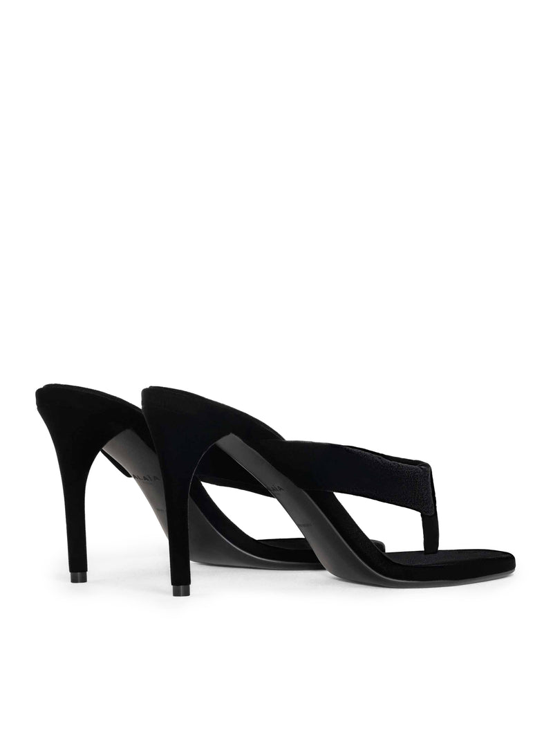 MULE INFRADITO CON TACCO IN VELLUTO