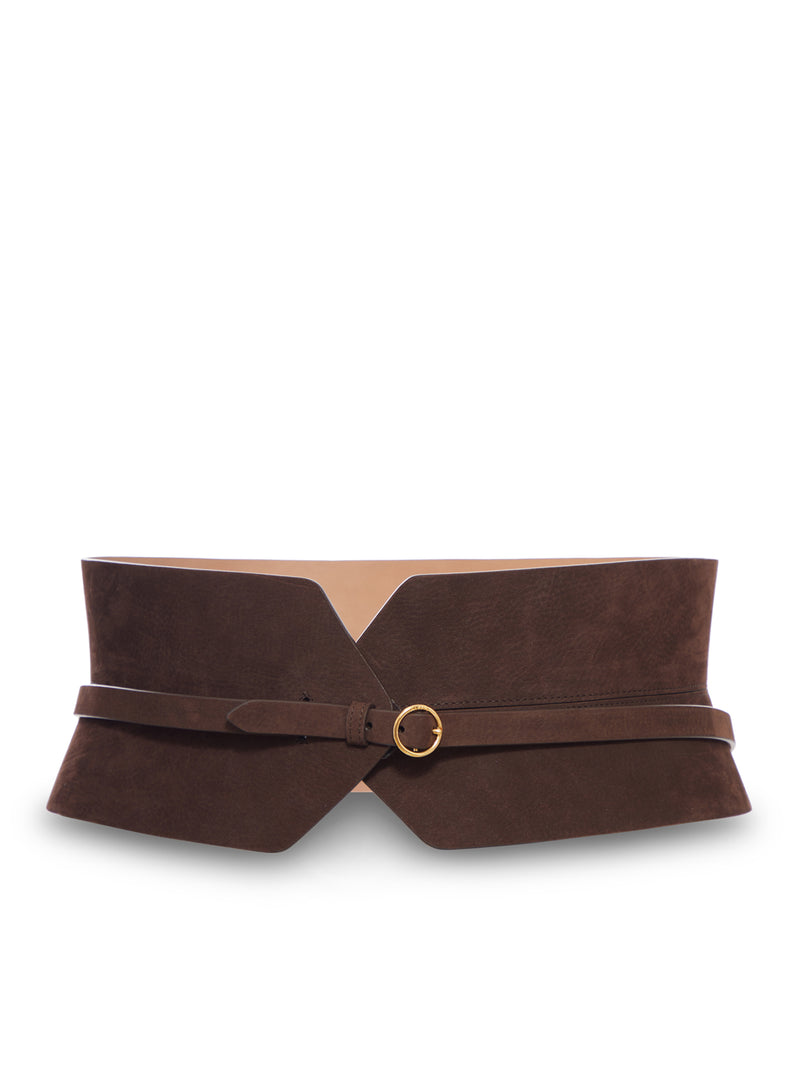 CINTURA IN PELLE A PANNELLI LARGHI