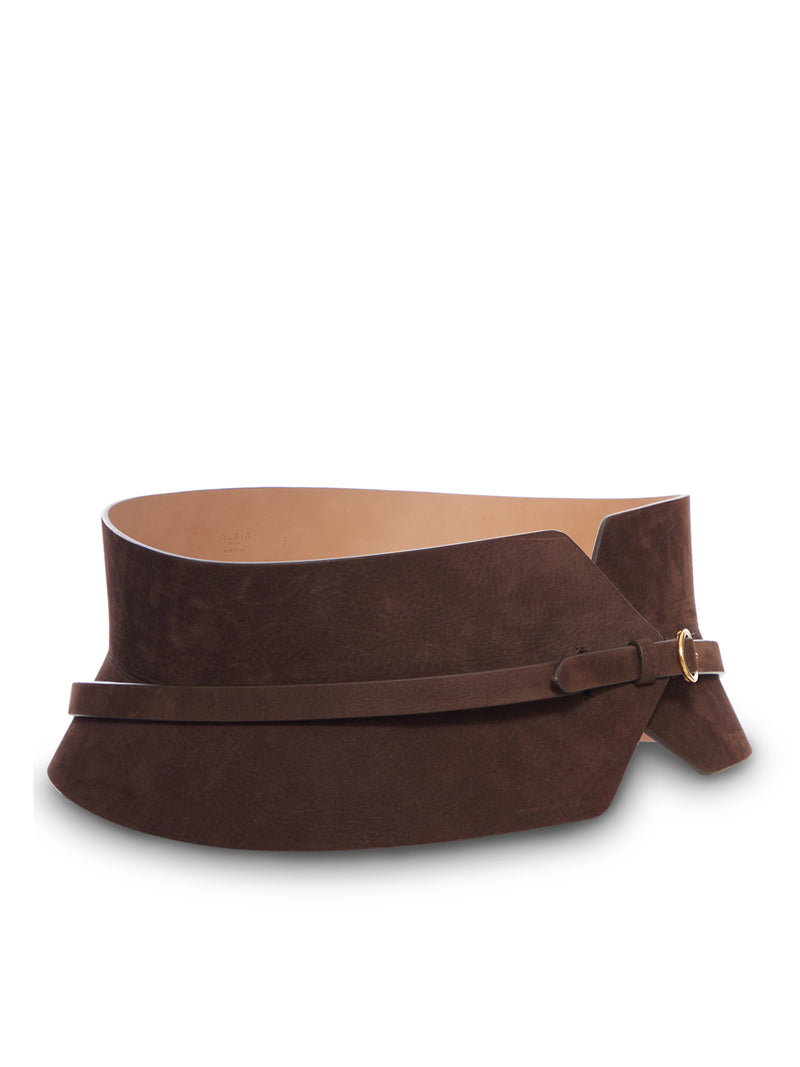 CINTURA IN PELLE A PANNELLI LARGHI