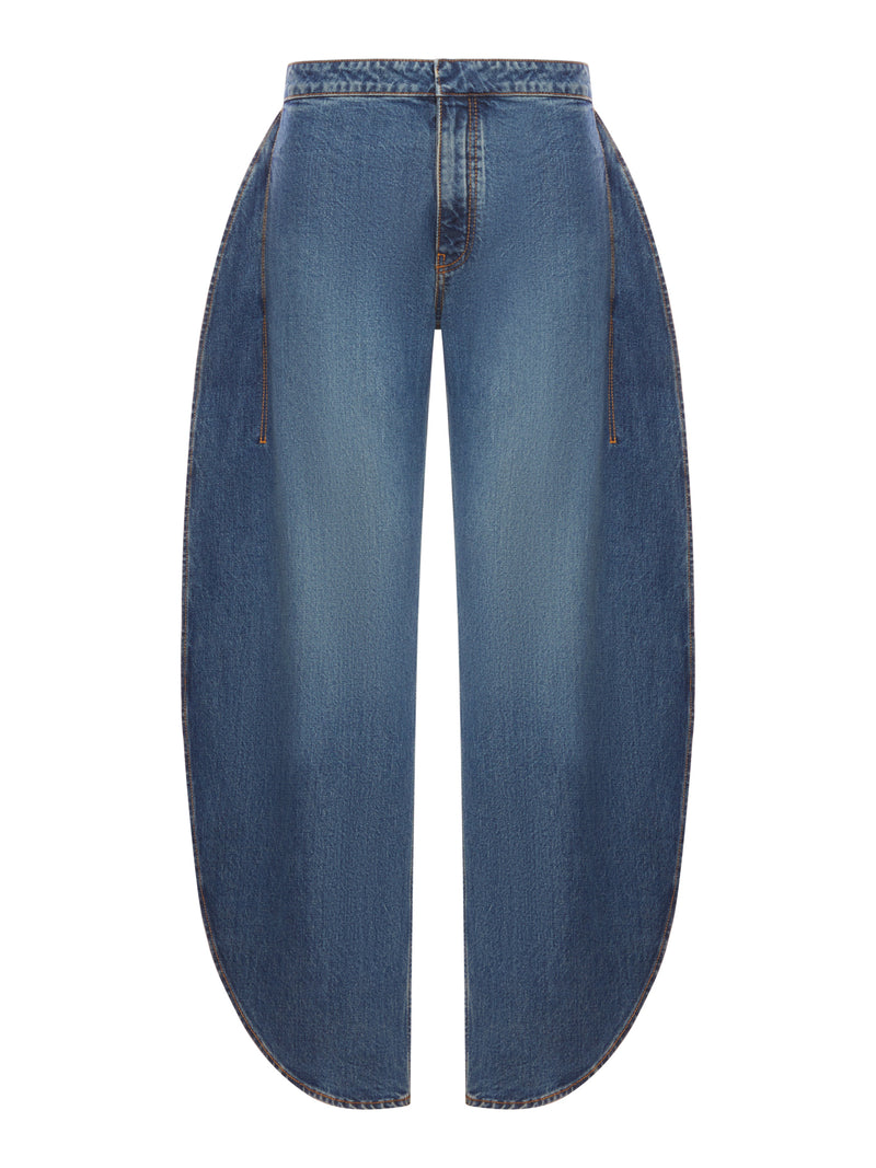 PANTALONI PETALO IN DENIM