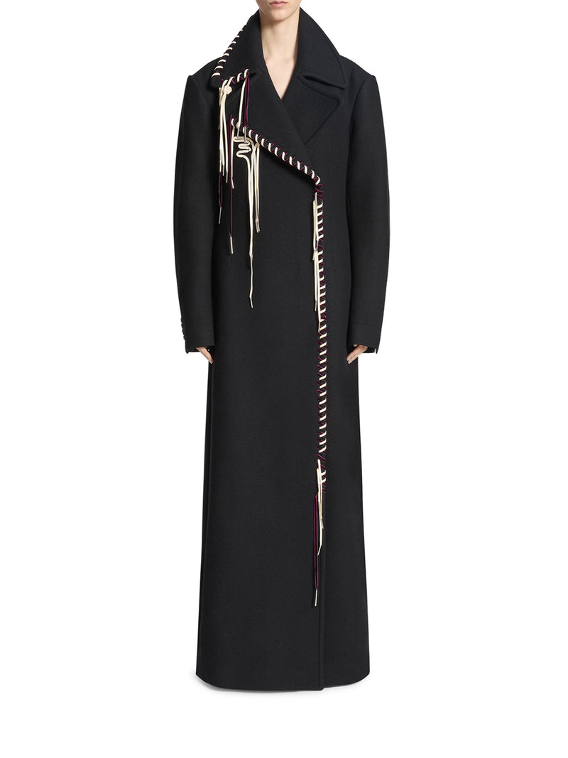 CAPPOTTO IN LANA DECORATO