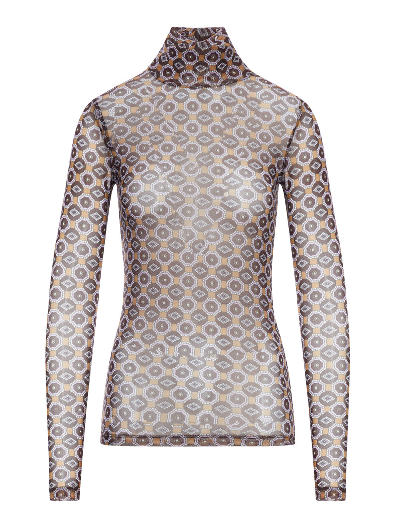 MAGLIETTA A COLLO ALTO COPN STAMPA