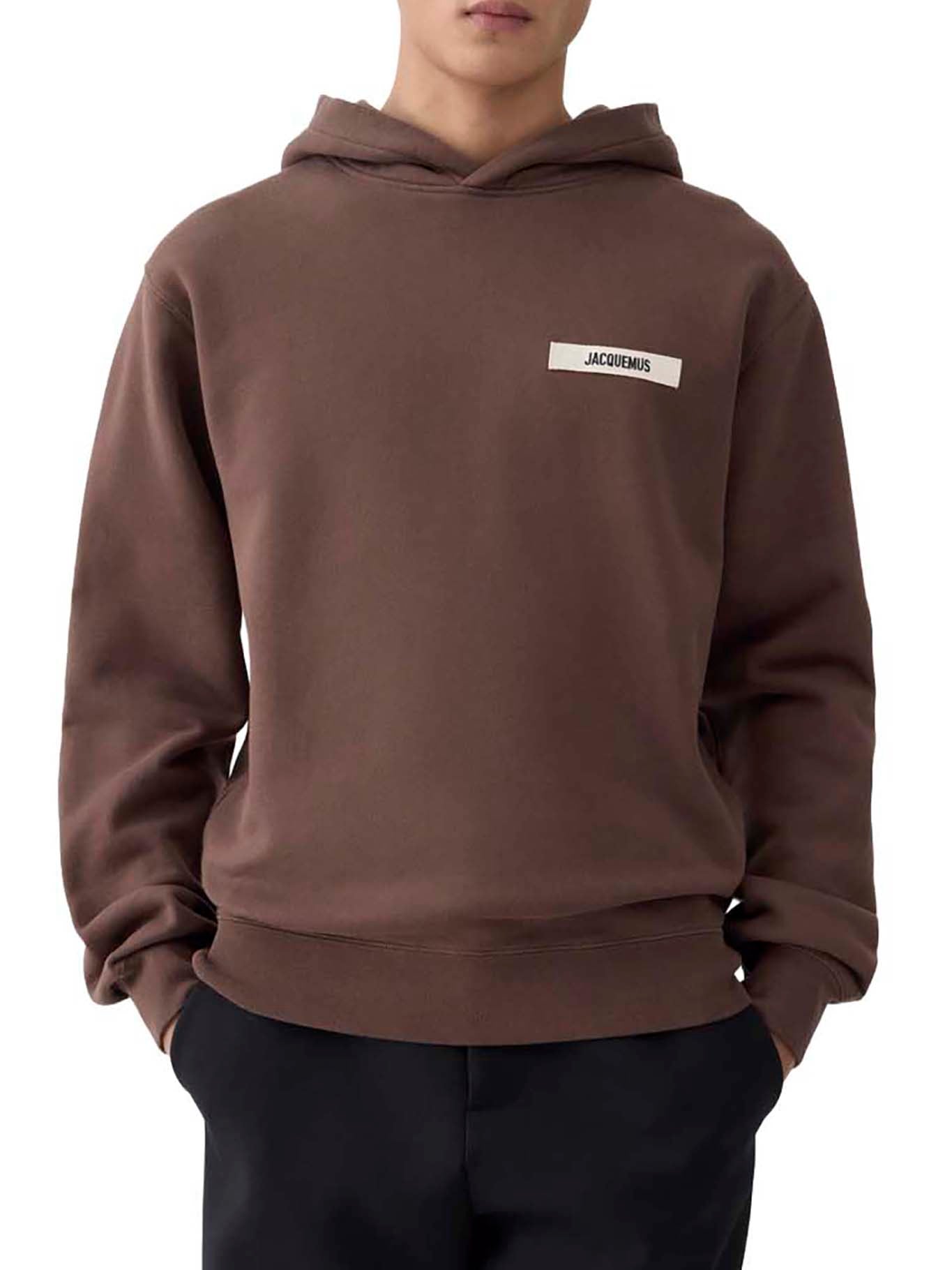 FELPA CON CAPPUCCIO GROS GRAIN