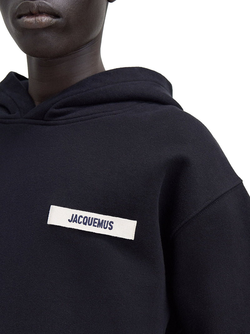 FELPA CON CAPPUCCIO GROS GRAIN