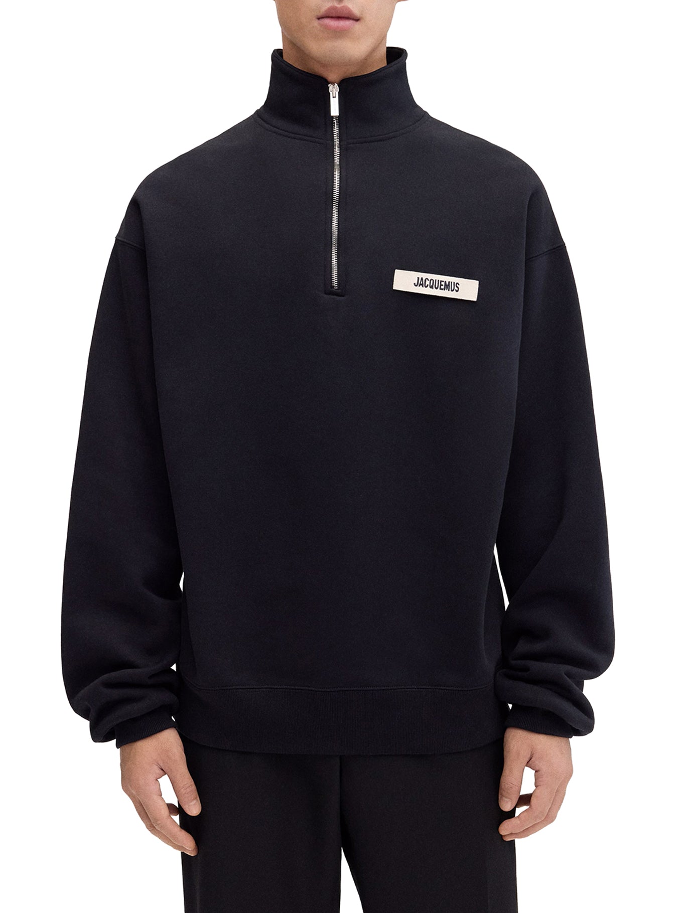 FELPA GROS GRAIN CON COLLO ZIP