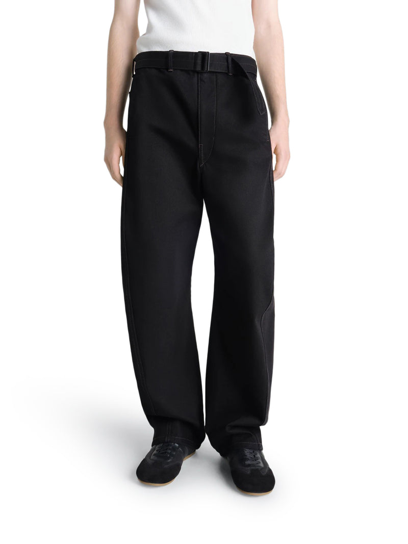 PANTALONI CON CINTURA INTRECCIATA