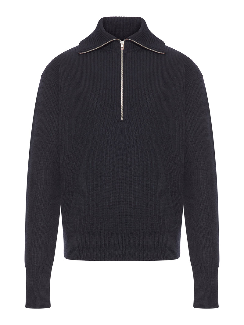 MAGLIONE IN LANA CON ZIP