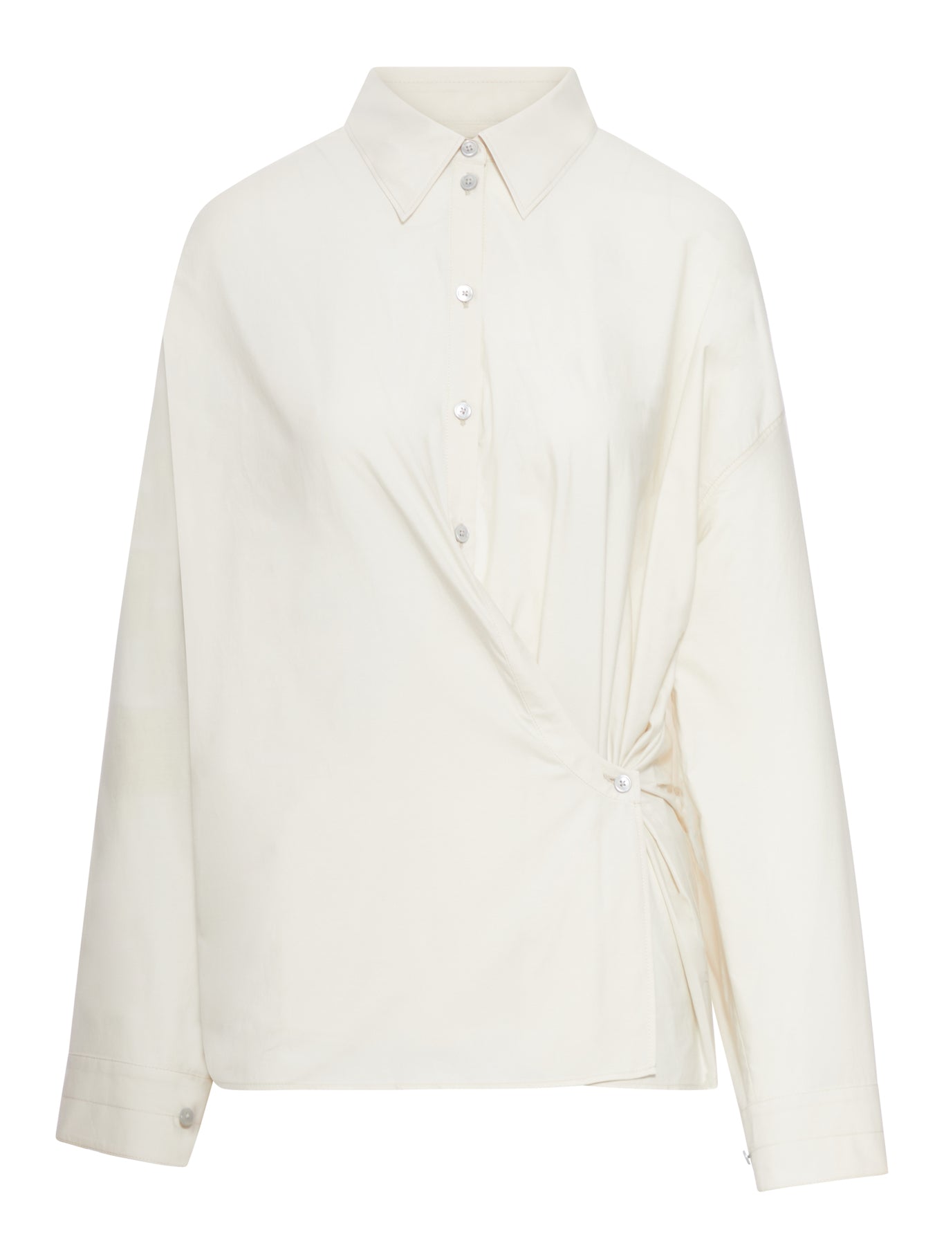 CAMICIA TWISTED CON COLLO DRITTO