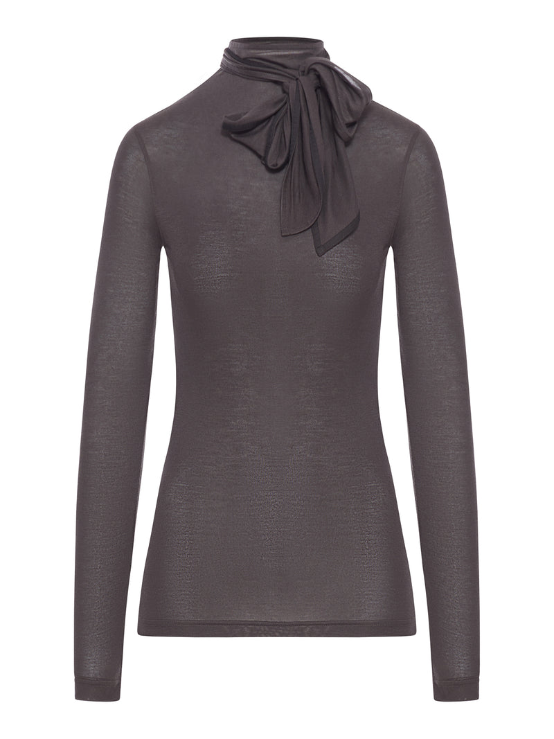 MAGLIA A FOULARD CON TOPPE