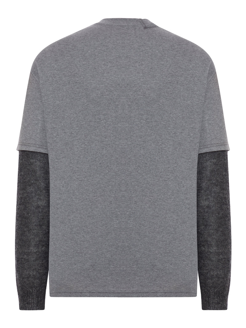 T-SHIRT TRAUMA A DOPPIA MANICA IN COTONE