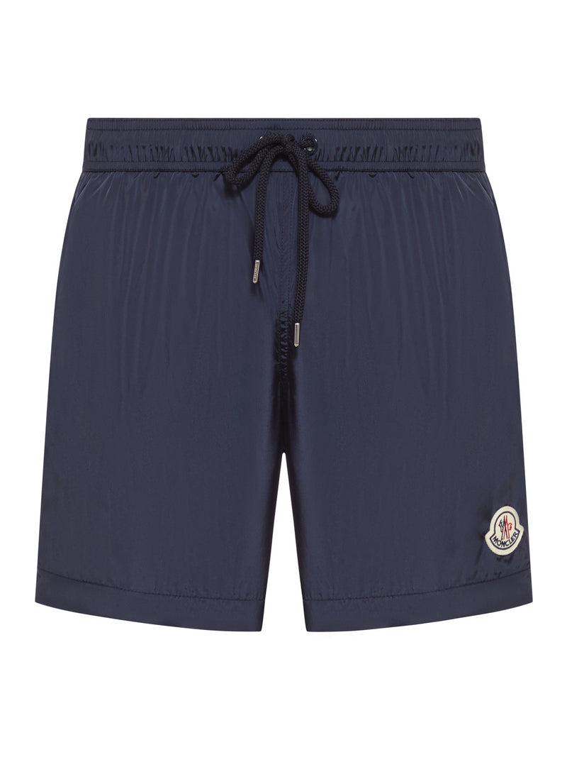SHORTS DA BAGNO CON PATCH LOGATO