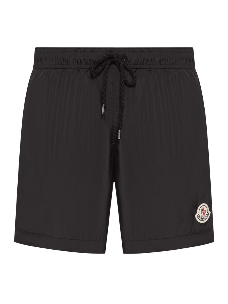 SHORTS DA BAGNO CON PATCH LOGATO