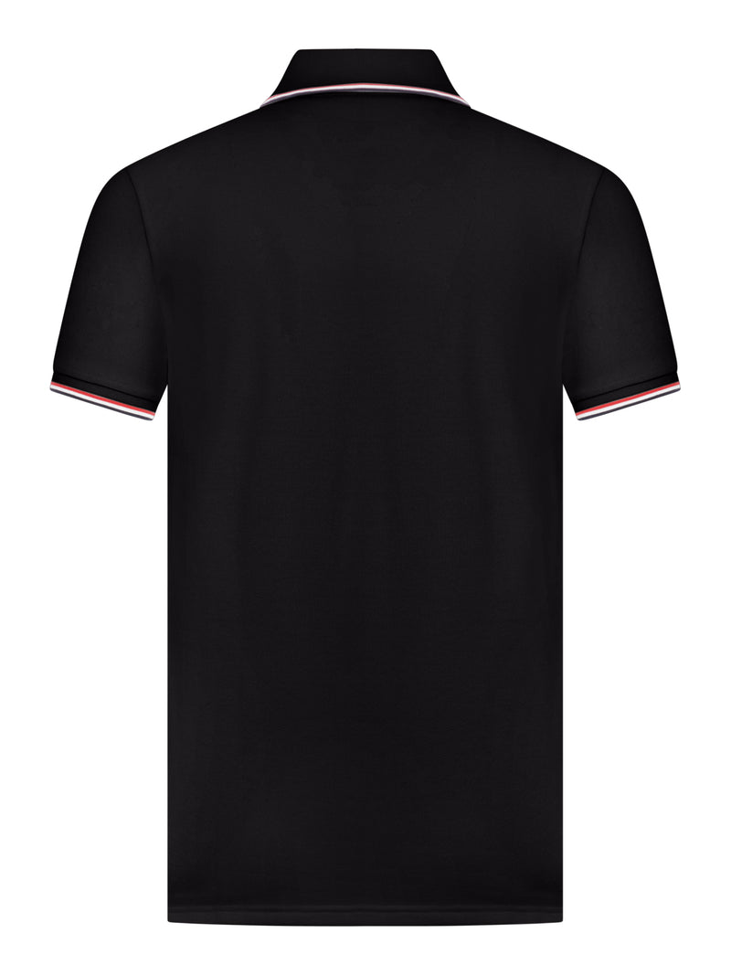 POLO IN COTONE PIQUET CON FINITURE TRICOLORE