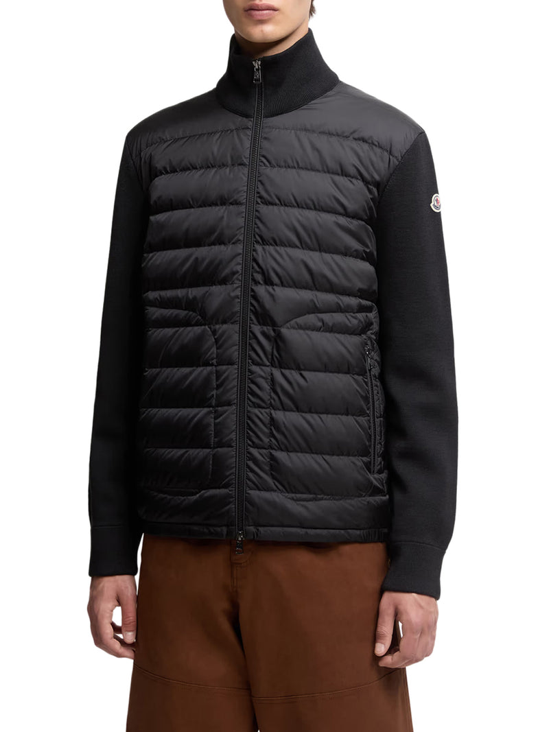 CARDIGAN IMBOTTITO CON ZIP