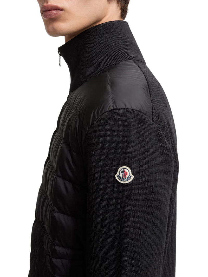 CARDIGAN IMBOTTITO CON ZIP