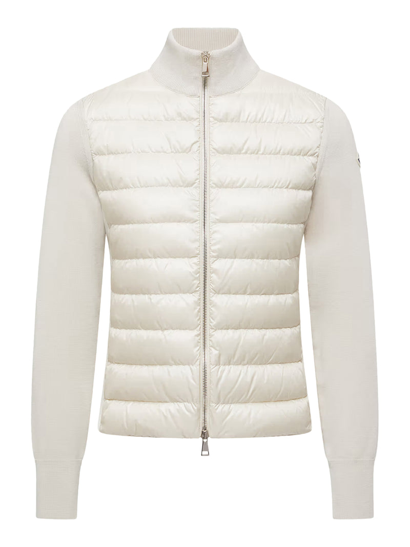 CARDIGAN IMBOTTIRO IN LANA CON ZIP