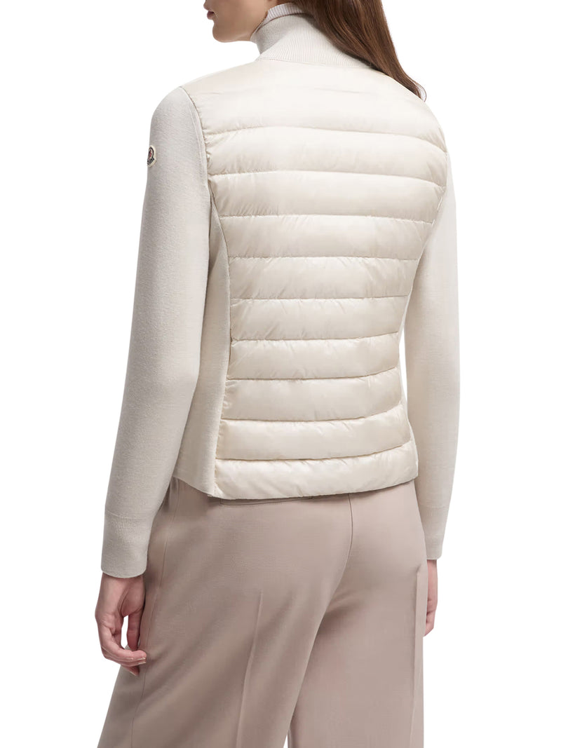 CARDIGAN IMBOTTIRO IN LANA CON ZIP